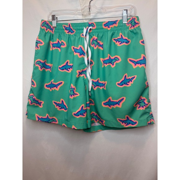 chubbies Other - Chubbies XL Swim Trunks Shark Print Drawstring Elastic Waist Shorts See Pics